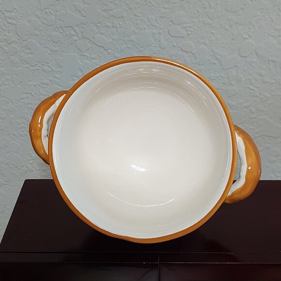 California Pantry 2006 Set of 2 Footed, Double Handled Rooster Soup Bowls - Picture 5 of 13